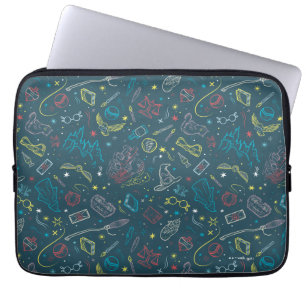 Housse Pour Ordinateur Portable HARRY POTTER™ Artefacts Line Art Motif