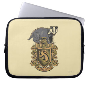Housse Pour Ordinateur Portable Harry Potter Blason de Poufsouffle avec Blaireau