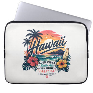 Housse Pour Ordinateur Portable Hawaï – Bonne ambiance, air salé, paradis ensoleil