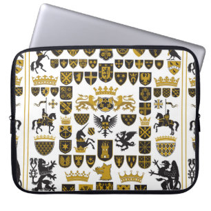 Housse Pour Ordinateur Portable HÉRALDRY Crêtes et symboles