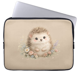 Housse Pour Ordinateur Portable Hérisson européen adorable dans un jardin