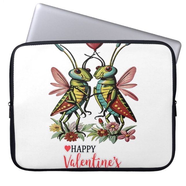 Housse Pour Ordinateur Portable Heureuse Sainte-Valentin (Devant)