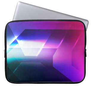 Housse Pour Ordinateur Portable Hexagonal Abstrait forme arrière-plan abstrait, ar