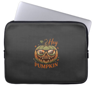 Housse Pour Ordinateur Portable Hey Citrouille Halloween Lanterne Jack Lunettes Mo