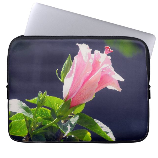 Housse Pour Ordinateur Portable Hibiscus au soleil clair (Devant)