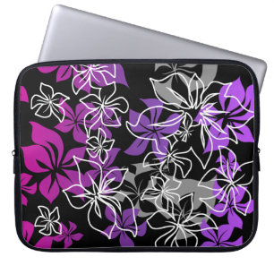 Housse Pour Ordinateur Portable Hibiscus Hawaïen Neoprène en danse