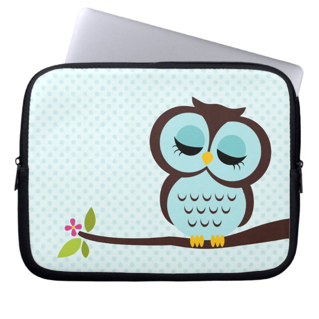 Housse Pour Ordinateur Portable Hibou mignon d'Aqua (Devant)