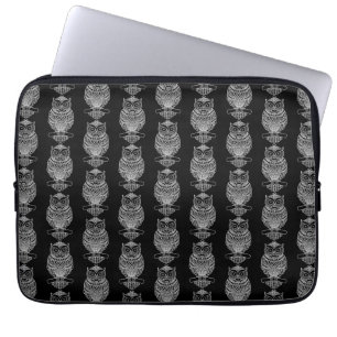 Housse Pour Ordinateur Portable Hibou (noir) - Housse d'ordinateur portable