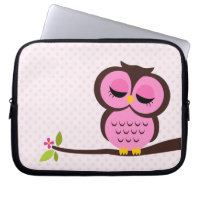 Hibou rose mignon