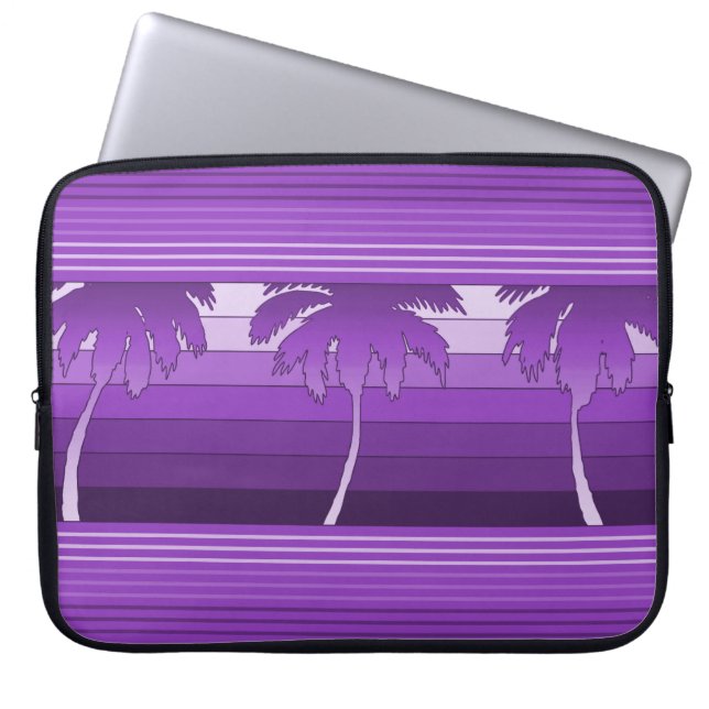 Housse Pour Ordinateur Portable Hilo Hawaiian Palms Neoprène Wetsuit (Devant)
