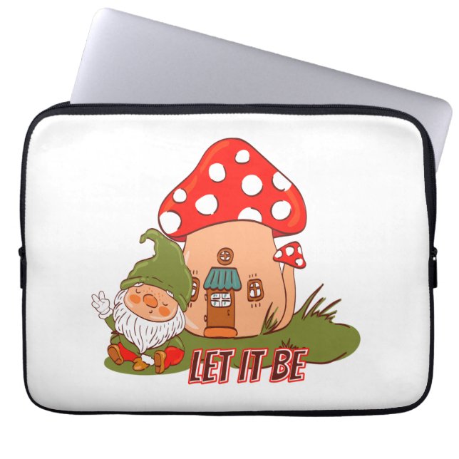 Housse Pour Ordinateur Portable Hippie Que Ça Soit Gnome (Devant)