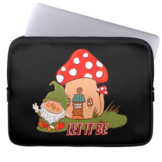 Housse Pour Ordinateur Portable Hippie Que Ça Soit Gnome (Devant)