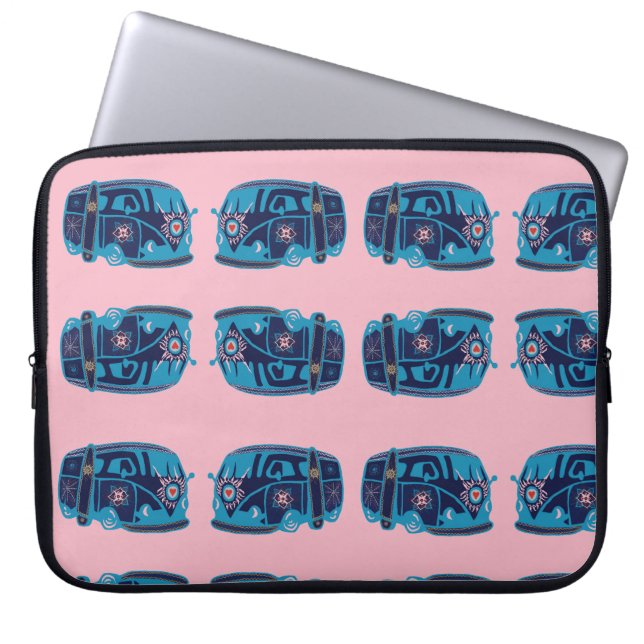 Housse pour ordinateur portable Hippie Van (Devant)