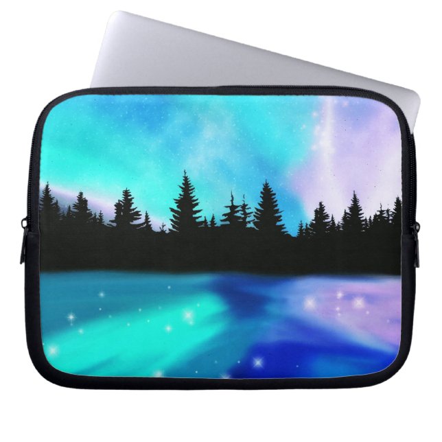 Housse Pour Ordinateur Portable Hiver Réflexions Portable Sleeve (Devant)