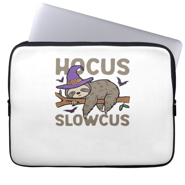 Housse Pour Ordinateur Portable Hocus Slowcus Funny Halloween Sloth Classic T-Shir (Devant)