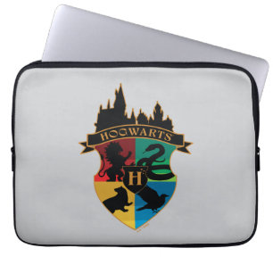 Housse Pour Ordinateur Portable HoGWARTS™ Castle Crest House Insigne de fierté