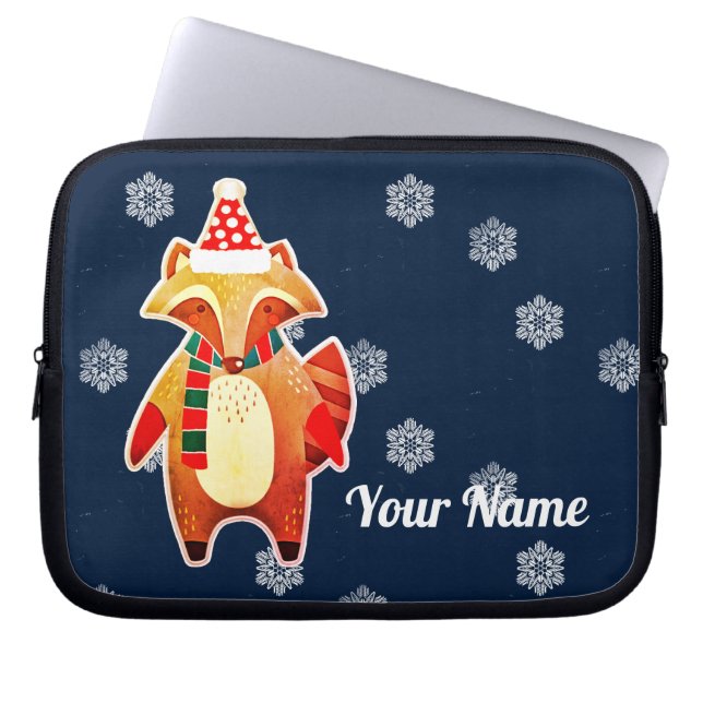 Housse Pour Ordinateur Portable Holiday Raccoon (Devant)