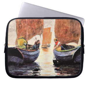 Housse Pour Ordinateur Portable Homer - Afterglow, peinture à l'aquarelle fine art