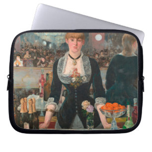 Housse Pour Ordinateur Portable Homme maussade barman parisien Un bar aux Folies-B