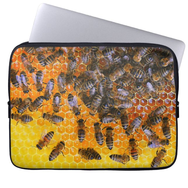 HOUSSE POUR ORDINATEUR PORTABLE HONEY BEES (Devant)