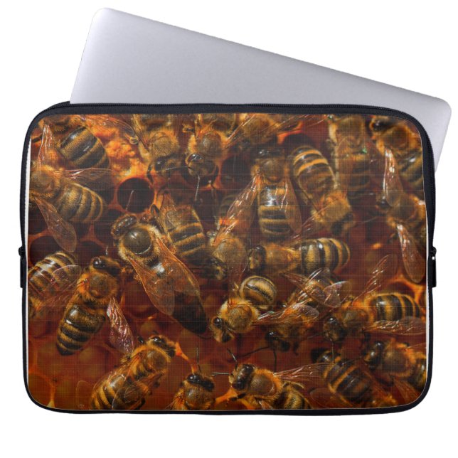 HOUSSE POUR ORDINATEUR PORTABLE HONEYBEES 7 (Devant)