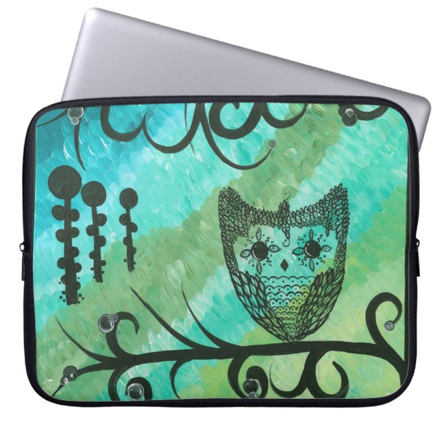 Housse Pour Ordinateur Portable Hoolandia (c) 2013 - hibou (Devant)