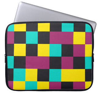 Housse Pour Ordinateur Portable Housse d'ordinateur portable à motif néon pixelisé