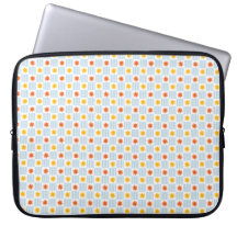 Housse d'ordinateur portable à rayures et damier S