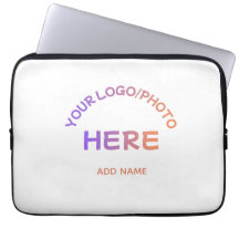 Housse d'ordinateur portable avec texte de logo d'
