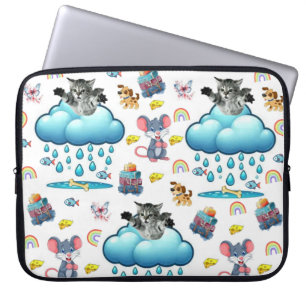 Housse Pour Ordinateur Portable Housse d'ordinateur portable Chien Chat Souris Arc