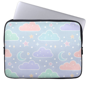 Housse Pour Ordinateur Portable Housse d'ordinateur portable esthétique Cloud Past