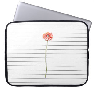 Housse Pour Ordinateur Portable Housse d'ordinateur portable Fleur Chrysanthème Ro