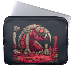 Housse Pour Ordinateur Portable Housse d'ordinateur portable Géant Ver Alien Rouge