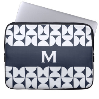 Housse Pour Ordinateur Portable Housse d'ordinateur portable géométrique Navy mode
