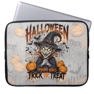 Housse Pour Ordinateur Portable Housse d'ordinateur portable Halloween Vampire eff