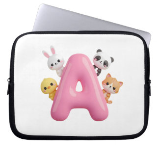 Housse Pour Ordinateur Portable Housse d'ordinateur portable Lettre A Ballon Rose