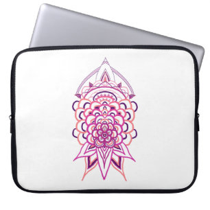 Housse Pour Ordinateur Portable Housse d'ordinateur portable Mandala Floral Rose