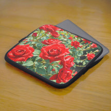 Housse d'ordinateur portable Roses Rouges