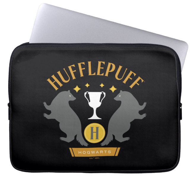 Housse Pour Ordinateur Portable HUFFLEPUFF™ Badger and Cup House Pride Graphisme (Devant)