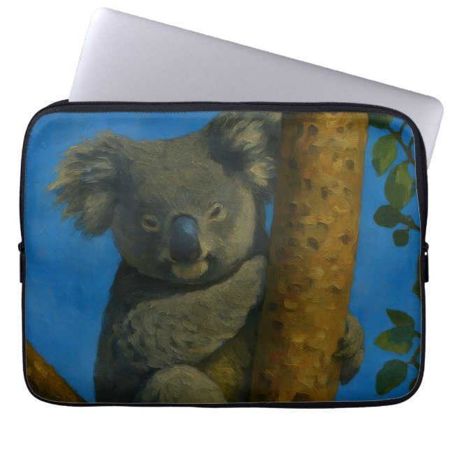 Housse Pour Ordinateur Portable Hugger d'arbre - Koala dans la canopée (Devant)