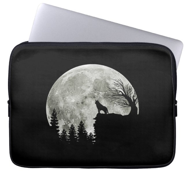 Housse Pour Ordinateur Portable Husky On Mountain Halloween (Devant)