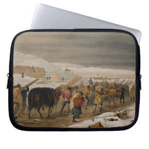 Housse Pour Ordinateur Portable Huttes et habillement chaud pour l'armée, plat de