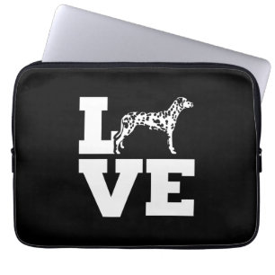 Housse Pour Ordinateur Portable I Love My Dalmatian Dog