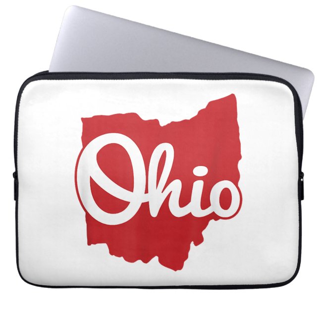 Housse Pour Ordinateur Portable I love My Ohio Home Script Ohio (Devant)
