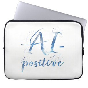 Housse Pour Ordinateur Portable IA-Positive Text Art