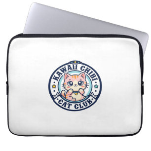 Housse Pour Ordinateur Portable Idée cadeau maman chat chibi kawaii - Kawaii Chibi