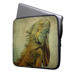 Housse Pour Ordinateur Portable Iguana verte