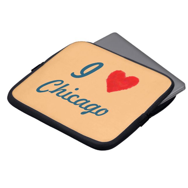 Housse Pour Ordinateur Portable IHEART Chicago (Devant haut)