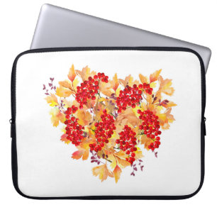 Housse Pour Ordinateur Portable Illustration botanique aquarelle. Au en forme de c