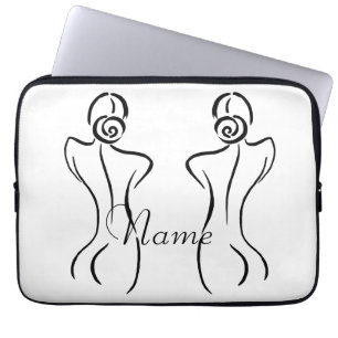 Housse Pour Ordinateur Portable Illustration d'art féminin Thunder_Cove
